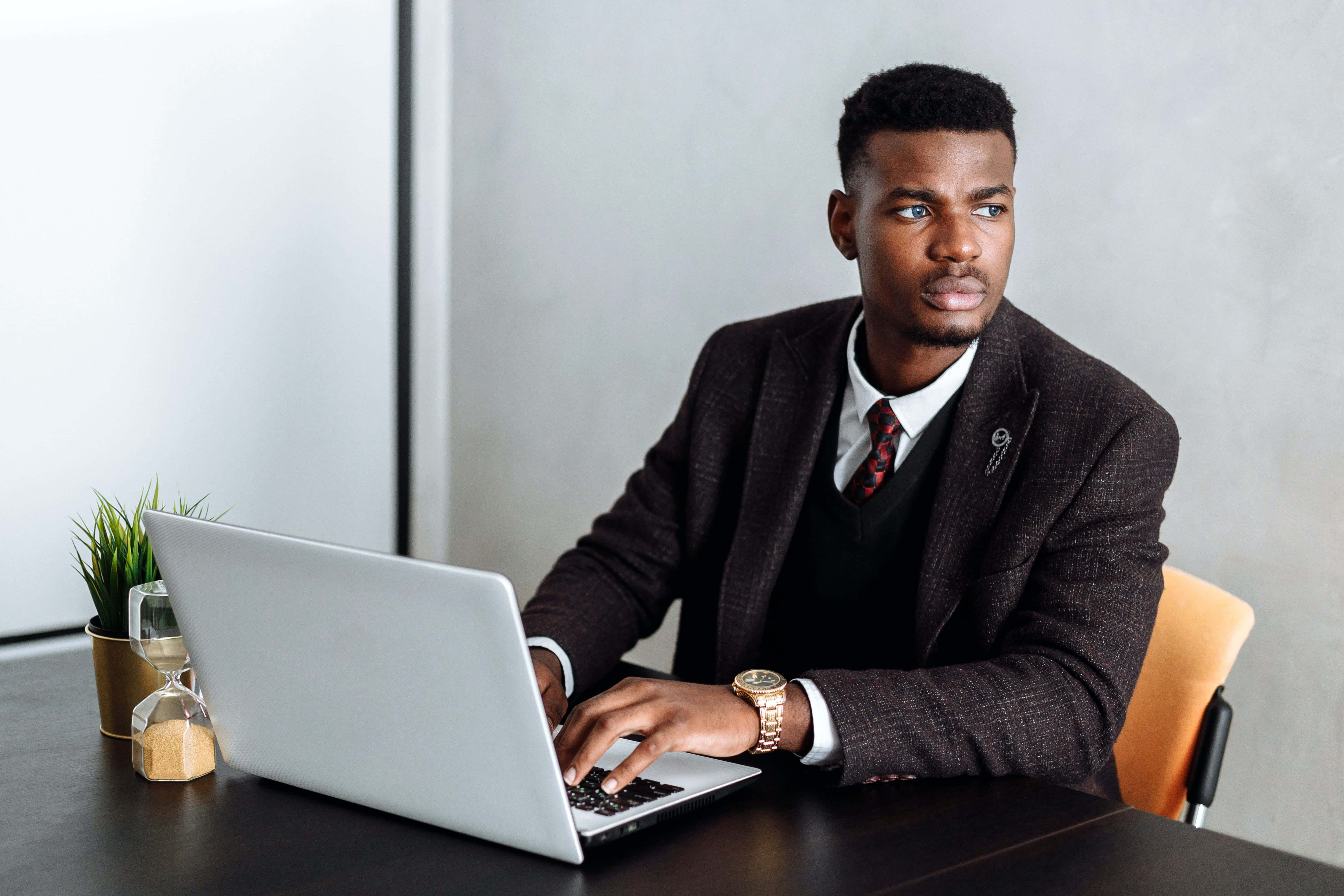 Sharp looking finance worker